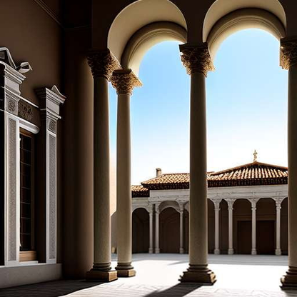 Renaissance Courtyard Midjourney Prompt for Custom Art Creation - Socialdraft