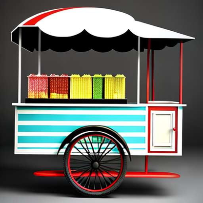 Popcorn Cart Midjourney Creation: Customizable DIY Prompt for Artistic Creations - Socialdraft