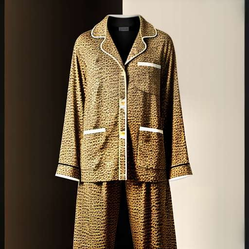 Cheetah Print Fleece Pajamas Midjourney Prompt - Create Your Own Cozy Loungewear - Socialdraft