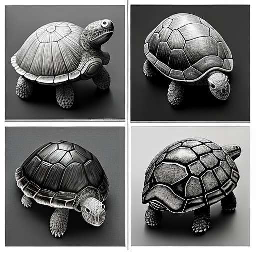 "Customizable Turtle Sketches Midjourney Prompts - Transform Your Ideas into Art" - Socialdraft