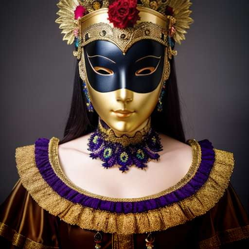Venetian Masquerade Portrait Midjourney Prompt - Customizable Text-to-Image Creation - Socialdraft
