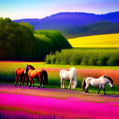 "Magical Pony Farm" Midjourney Image Creation Prompt - Socialdraft