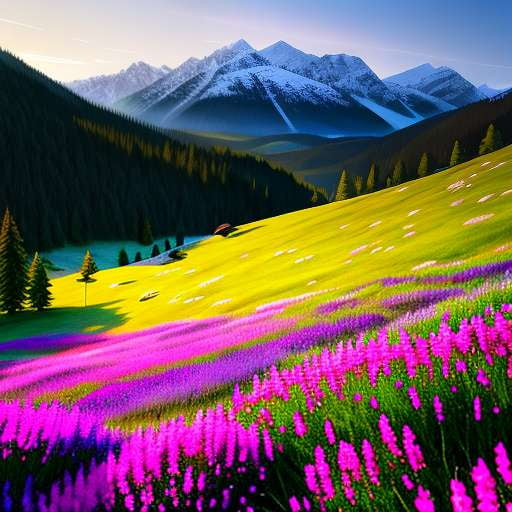 Alpine Meadow- A Customizable Midjourney Prompt for Stunning Nature Scenes - Socialdraft