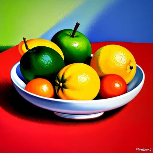 Citrus Fruit Bowl Midjourney Prompt - Create Your Own Hand-Painted Masterpiece - Socialdraft