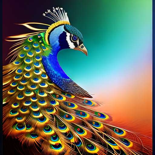 Peacock Radiance Midjourney Prompt for Unique Custom Artwork - Socialdraft