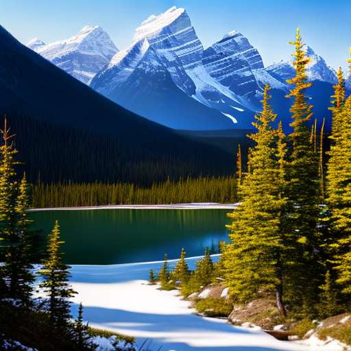 "Canadian Rockies Landscape" Midjourney Prompt - Create Your Own Stunning Nature Art - Socialdraft