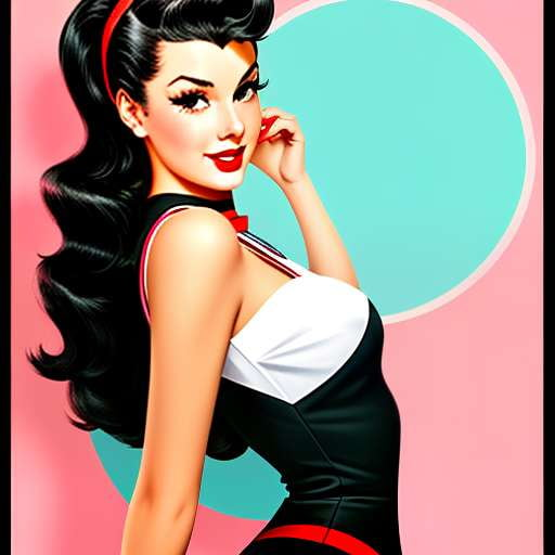 50s Style Waifu Portrait Creation Prompt - Customize Your Own Midjourney Image - Socialdraft