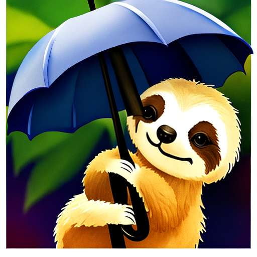 Sloth Umbrella Midjourney Prompt - Text-to-Image Generation - Socialdraft