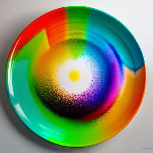Rainbow Plate Midjourney Image Prompt for Custom Creations - Socialdraft