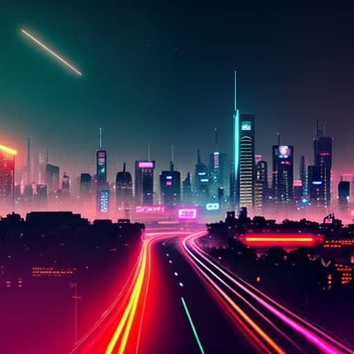 Night City Constellation Midjourney Prompt for Cyberpunk 2077 Fans - Socialdraft