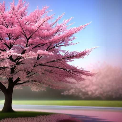 Japanese Cherry Blossom Tree Midjourney Prompt - Customizable Text-to-Image Creation - Socialdraft