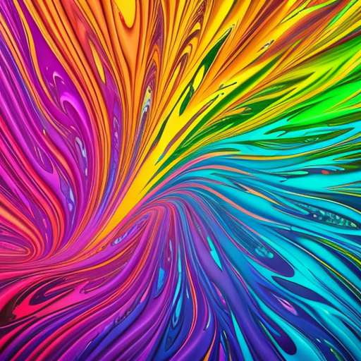 Midjourney Fluid Rainbow Illustrations for Vibrant and Colorful Designs - Socialdraft