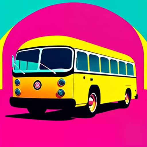 "Customizable Bus Illustration Midjourney Prompt" - Socialdraft