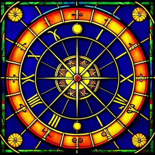 Zodiac Stained Glass Midjourney Prompt - Create Your Own Astrological Masterpiece! - Socialdraft