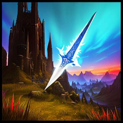 World of Warcraft Sword Portrait Midjourney Prompt - Socialdraft