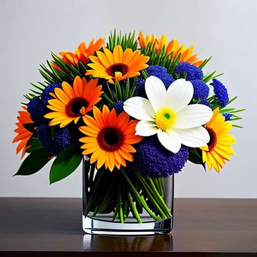Flower Arrangements Midjourney - Customizable Centerpieces and Bouquets - Socialdraft