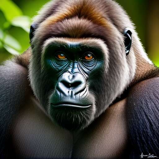 "Rainforest Gorilla" Midjourney Prompt - Customizable Text-to-Image Creation - Socialdraft
