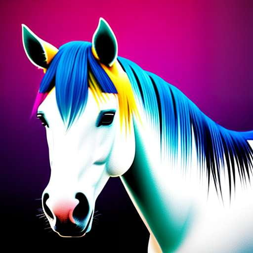 "Pop Art Horse Portrait" Midjourney Prompt - Customize Your Own! - Socialdraft