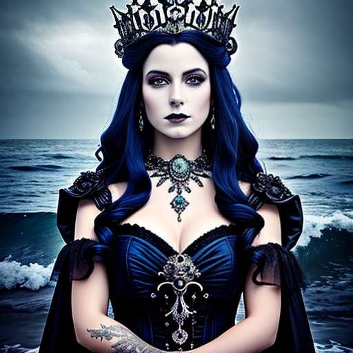 Mermaid Queen Portrait Midjourney Prompt - Create a Stunning Underwater Masterpiece - Socialdraft