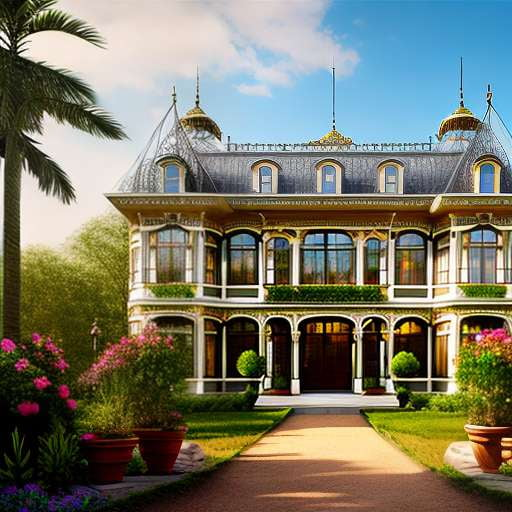 Greenhouse Mansion Midjourney Prompt - Create Your Own Picturesque Paradise - Socialdraft