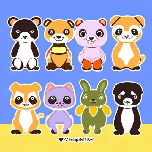 Cute Animal Sticker Midjourney Prompts for Custom Creations - Socialdraft