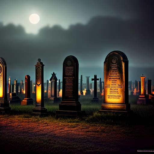 "Phantasm Graveyard" - Customizable Midjourney Image Prompt for Spooky Art and Design Inspirations - Socialdraft