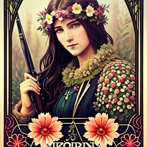 Floral Huntress: Create Your Own Midjourney Masterpiece - Socialdraft
