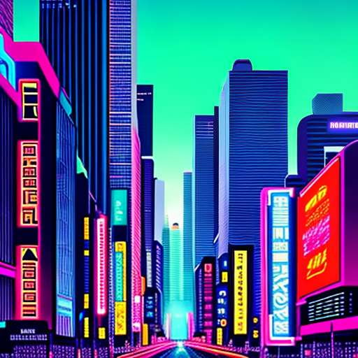 Tokyo Neon Lights Cityscape Midjourney Prompt - Socialdraft
