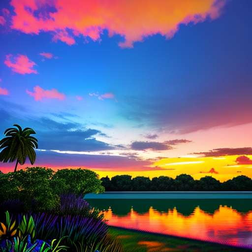 Tropical Twilight Midjourney Scenery Prompt - Socialdraft