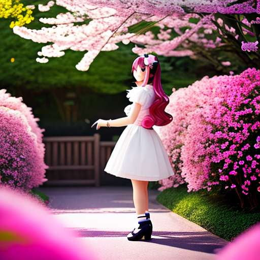 Cherry Blossom Anime Cosplay Midjourney Prompt - Socialdraft