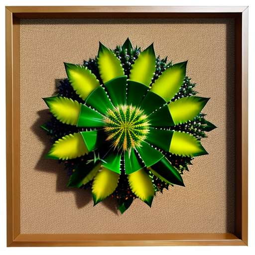 Cactus Mosaic Mirror Midjourney Prompt - Create Your Own Unique Desert-Inspired Mirror - Socialdraft