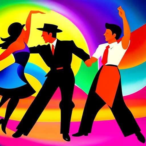 Lindy Hop Swing Dance Midjourney Prompt - Socialdraft
