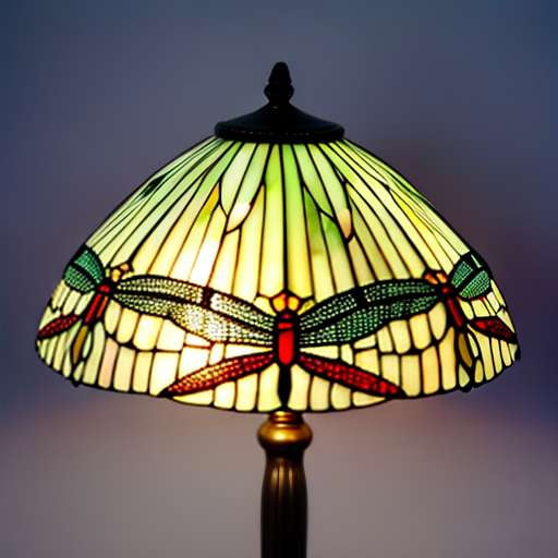 Tiffany Dragonfly Lamp Midjourney Prompt: Customizable DIY Project - Socialdraft