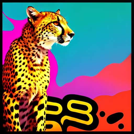 Psychedelic Night Sky Cheetah Midjourney Prompt - Socialdraft