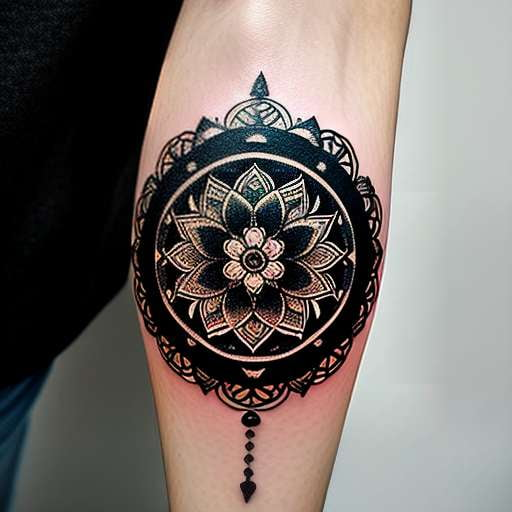 Lotus Lace Mandala Tattoo Design for Tattoo Artist - Etsy