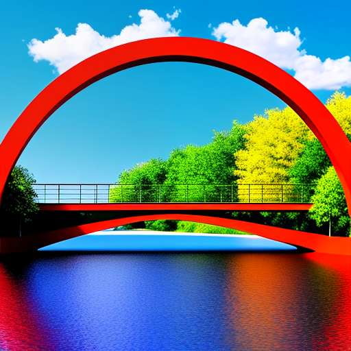 Pop Art Arch Bridge Midjourney Prompt - Create Your Own Colorful Bridge Masterpiece - Socialdraft