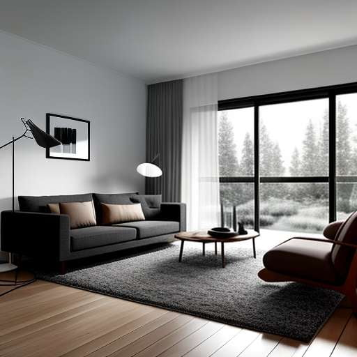 Scandinavian Living Room Midjourney Prompt - Customizable Interior Design Inspiration - Socialdraft