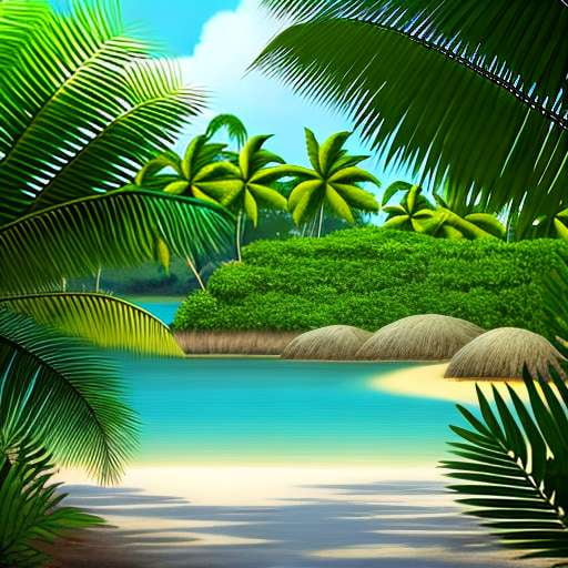 Midjourney Island Paradise Tranquility: Customizable Prompts for Relaxation and Visualization - Socialdraft