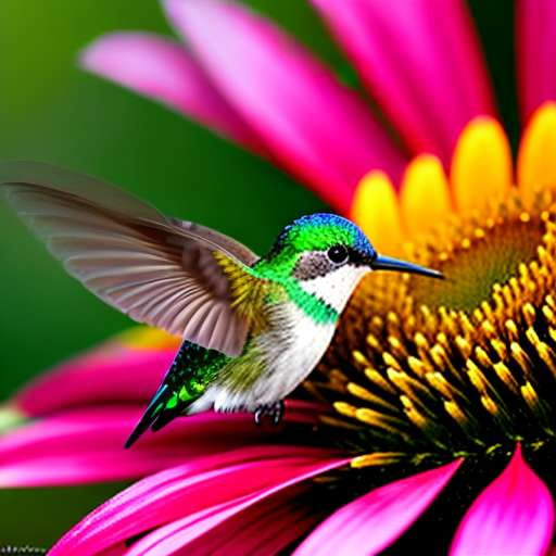 Sunflower and Hummingbird Midjourney Prompt: Customizable Text-to-Image Creation - Socialdraft