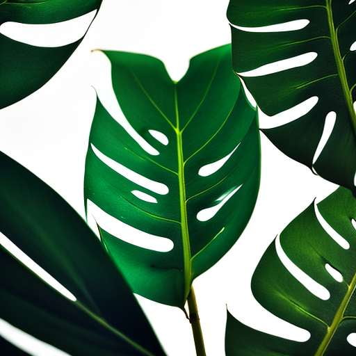 "Monstera Leaf" Midjourney Image Prompt - Unique Customizable Creation - Socialdraft