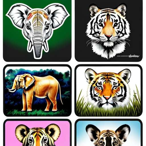 Wildlife Conservation Sticker Set: Midjourney prompts for nature lovers - Socialdraft