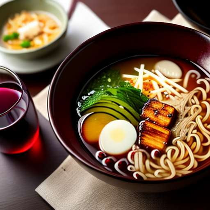 Ramen and Wine Text-to-Image Prompt - Customize Your Midjourney Creation! - Socialdraft