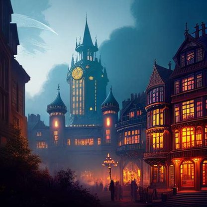 Steampunk City Midjourney Prompt - Socialdraft