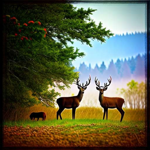 Deer Family Mandala Midjourney Prompt - Create Your Own Mandala Art - Socialdraft