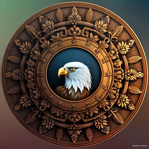 Eagle Nest Mandala Text-to-Image Midjourney Prompt - Socialdraft