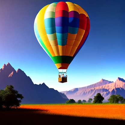 Colorful Hot Air Balloon Midjourney Prompt - Instant Image Creator - Socialdraft