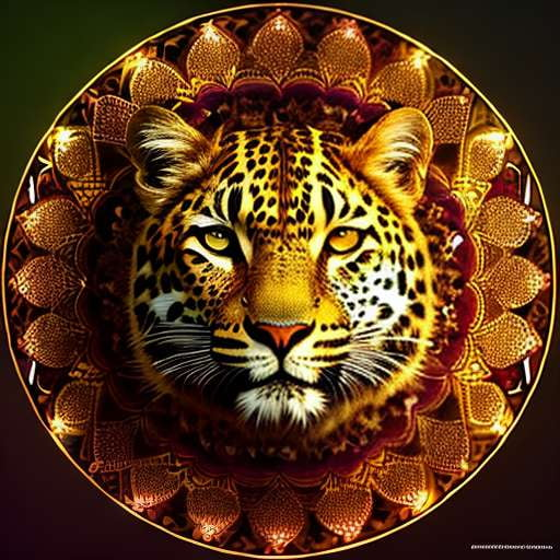 Leopard Mandala Midjourney Prompt for Unique Jungle Art Creation - Socialdraft