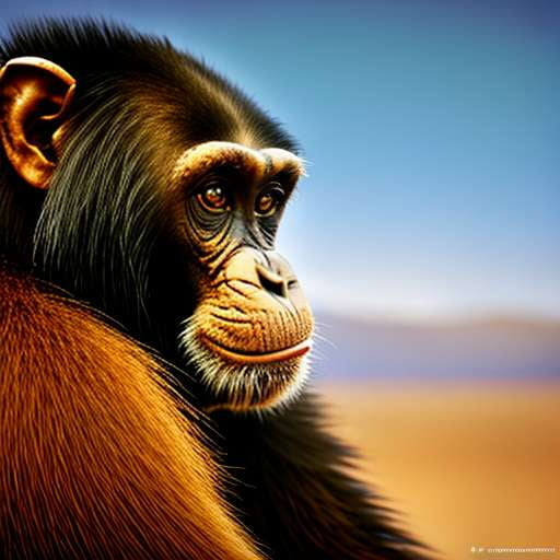 Arabian Chimpanzee Midjourney Prompt - Socialdraft