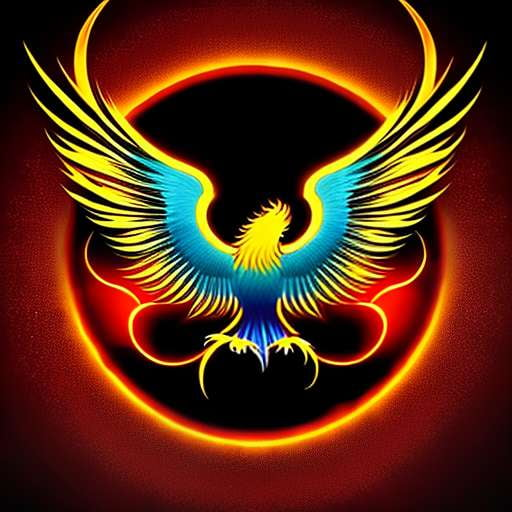 Phoenix Running Logo Midjourney Prompt - Customizable Athletic Design for Branded Merchandise - Socialdraft