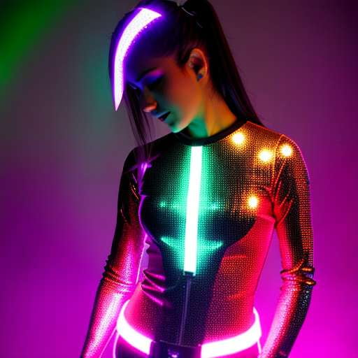 Light-Up Midjourney Performance Costume Prompt - Customizable LED Outfit - Socialdraft